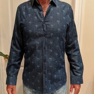 Steel & Jelly Long Sleeve Button Down Dress Shirt Size Medium